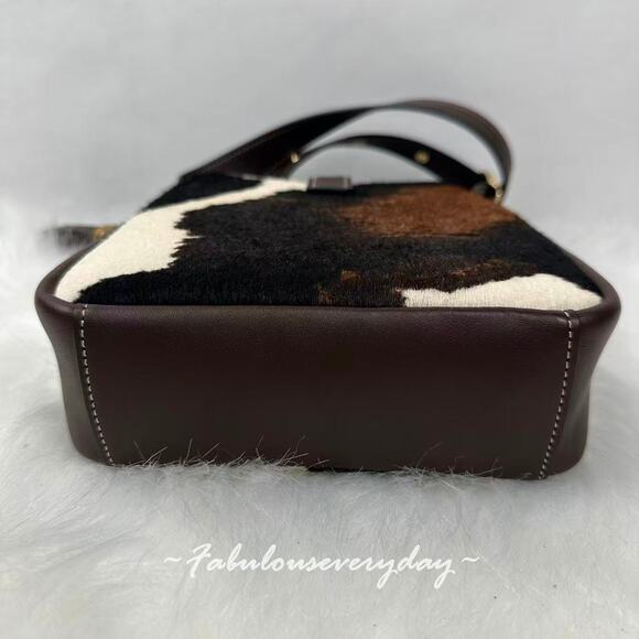 Coach Hadley Mini Crossbody Bag With Cow Print And Tassel CCE14 NWT - Picture 10 of 10